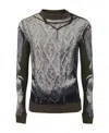 Y/project Khaki Jean Paul Gaultier Edition Long Sleeve T-shirt In Black