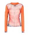 Y/project X Jean Paul Gaultier Trompe L'oeil Top In Pink