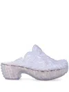 Y/project X Melissa 40mm Court Mules In White