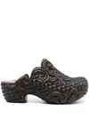 Y/project Brown Melissa Edition Court Clogs In Brown