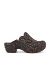 Y/project Brown Melissa Edition Court Clogs In Brown