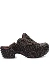Y/project Brown Melissa Edition Court Clogs In Brown