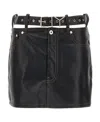 Y/project Y Project Y Belt Faux Leather Mini Skirt Women In Black