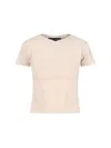 Y/project "y Chrome Baby" Logo T-shirt In Beige