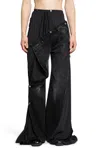 Y/project Y Project Collapsed Waist Jeans Men In Black