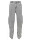 Y/project Trousers Denim Banana Pockets In Gray