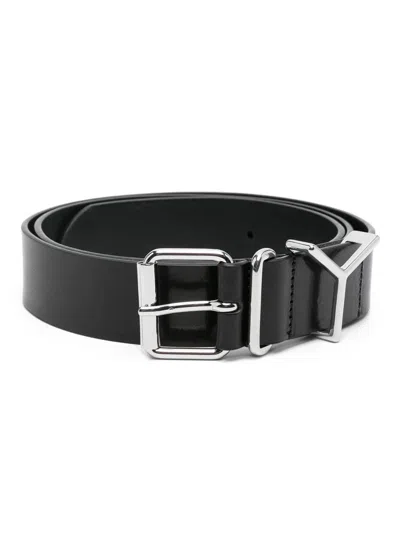 Y/project Belt With Y Logo In Black