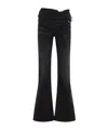 Y/project Bootcut Jeans With Criss-cross In Black