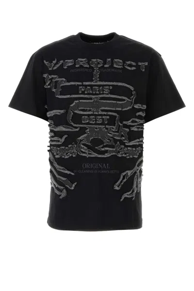 Y/project Black Cotton T-shirt