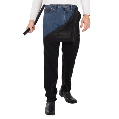 パンツ y/project lazy trousers with denim Y/project Lazy Trouser With Denim - Black | Garmentory