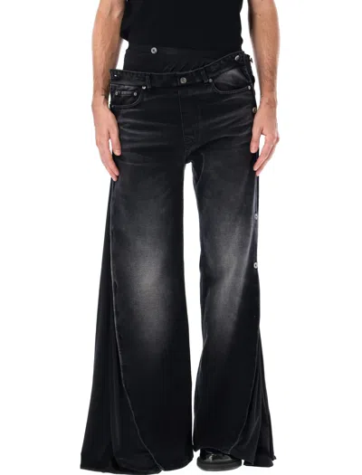 Y/project Collapsed Waist Jeans In Black