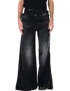 Y/project Reimagined Collapsed Waist Jeans For Men In Faded Black