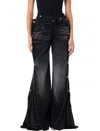 Y/project Collasped Waist Jeans In Faded Black