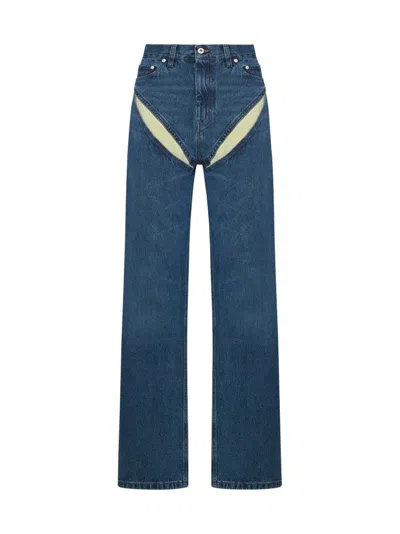 Y/project Jeans In Evergreen Vintage Blue
