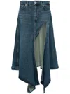 Y/PROJECT Y/PROJECT DENIM SKIRT WITH CUT-OUT DETAILS