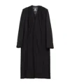 Y/project Draped Hood Coat In Black