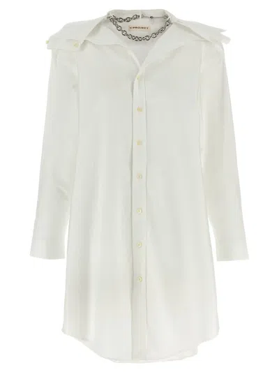 Y/project Evergreen Chain Shirt Dress-38 Nd Y Project Female In White