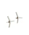 Y/project Mini Y Faux Pearl-embellished Earrings In White