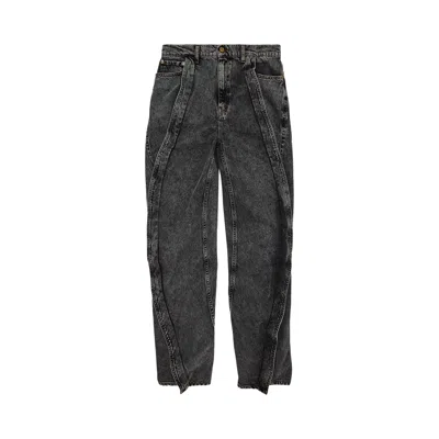 Pre-owned Y/project Evergreen Banana Jeans 'vintage Black'