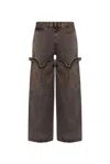 Y/PROJECT Y/PROJECT EVERGREEN HIGH WAIST MAXI COWBOY CUFF JEANS