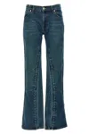 Y/project Staple Hook And Eye Denim With Pockets In Blue