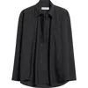Y/project Oversize Shirt In Poplin With Chest Pocket In Black