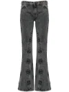 Y/project Evergreen Hook And Eye Slim Denim Jeans In Black