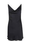 Y/project Satin Slip Dress For Elegant In Black