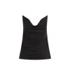 Y/project Evergreen Invisible Strap Slip Top In Black