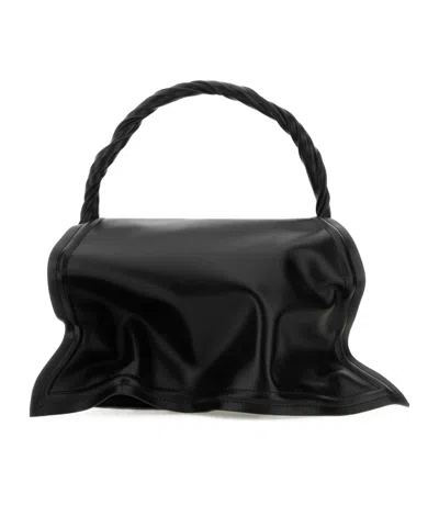 Y/project Foldover Top Tote Bag In Black
