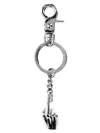 Y/project Charm-detailed Keyring In Silver