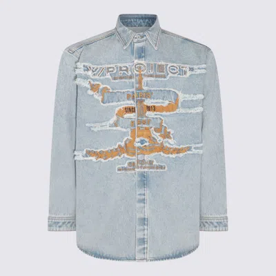 Y/project Light Blue Cotton Denim Jacket