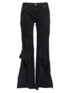Y/project Leather Patch Belt Loop Distressed Jeans