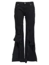 Y/project Leather Patch Belt Loop Distressed Jeans