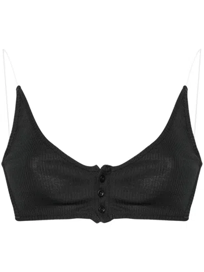 Y/project Invisible Strap Bralette Clothing In Black