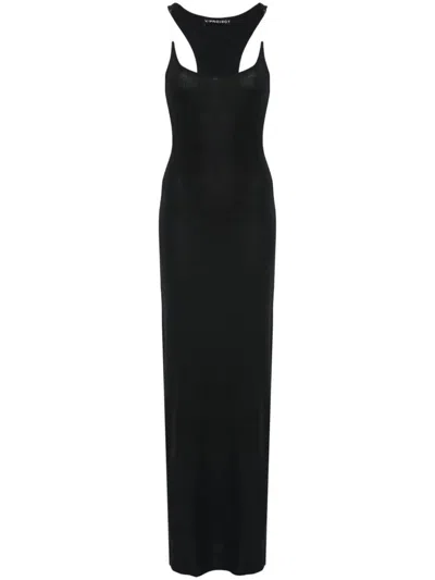 Y/project Invisible Strap Dress Clothing In Black