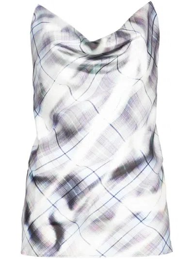 Y/PROJECT Y/PROJECT INVISIBLE STRAP PRINTED SLIP TOP
