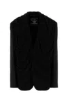 Y/project Y Project Women Black Stretch Twill Oversize Blazer In Black