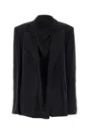 Y/project Y Project Charcoal Cupro Oversize Blazer In Grey