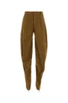 Y/project Y Project Women Caramel Stretch Velvet Pant In Brown