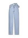 Y/project Wide-leg Jeans In Evergreen Ice Blue