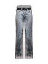 Y/project Jeans With Trompe L' In Grey