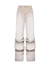 Y/project Jeans In Soft Pink