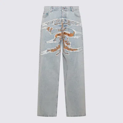 Y/project Light Blue Cotton Denim Jeans