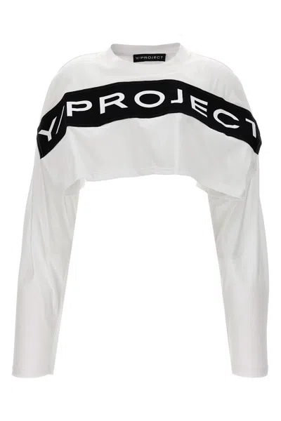 Y/PROJECT Y/PROJECT LOGO CROP T-SHIRT