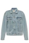 Y/PROJECT Y/PROJECT LOGO PATCH BUTTONED DENIM JACKET