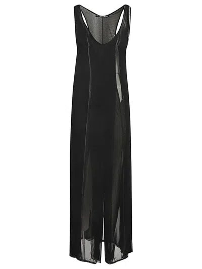 Y/project Long Tank Dress In Black