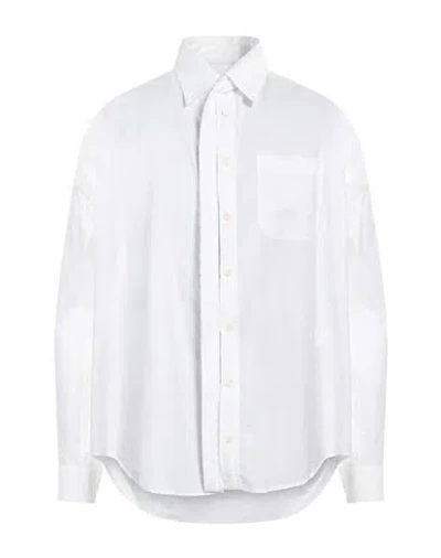 Y/project Man Shirt White Size M Cotton, Polyamide