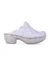Y/project X Melissa 40mm Court Mules In Clear White