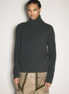 Y/project Men Zip-insert Knit Sweater In Gray